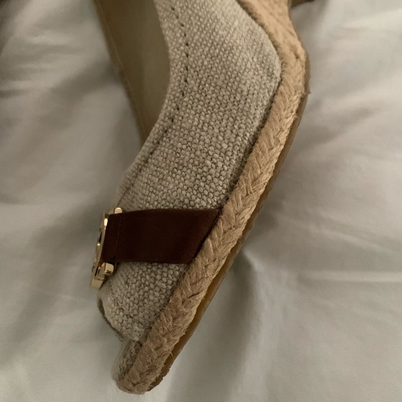 MICHAEL KORS LINEN espadrille wedges womens size 10 - Picture 14 of 15